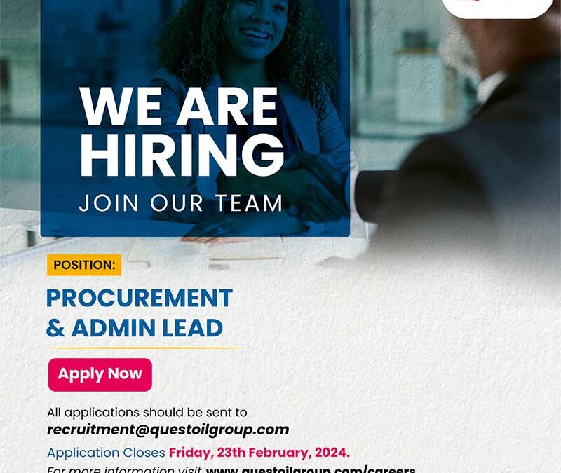 Procurement & Admin Lead